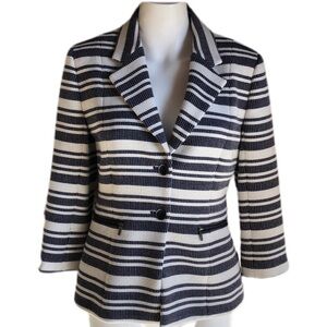 Classiques Entier Jacket Blue and White Stripes